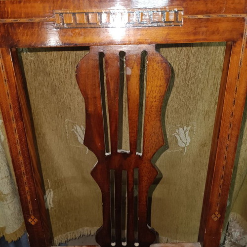 Dining chairs used, pack of 6, solid wood