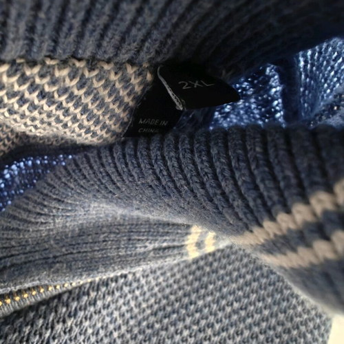 Men's Gant cardigan with zipper blue size 2XL like new