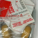 Vintage Virgin airline headphones used