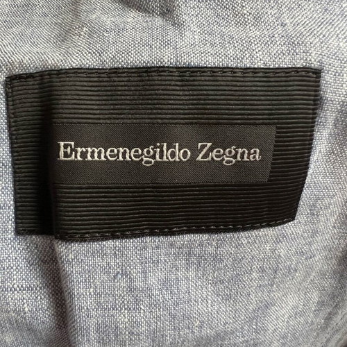 Ermenegildo Zegna linen blazer like new, light blue, size IT52