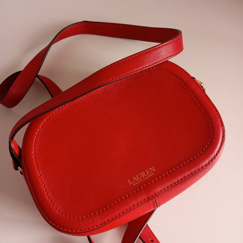 Ralph Lauren leather crossbody bag new, dark red