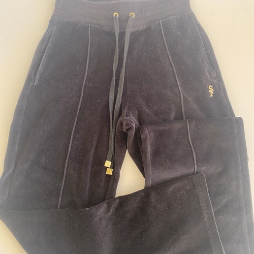 Sugarfree velour pants black XS like new