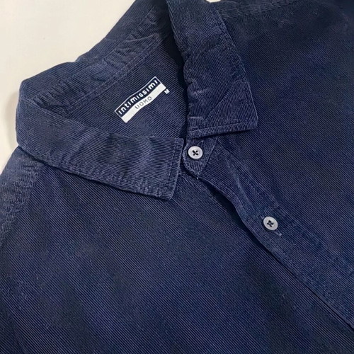 Intimissimi men's corduroy shirt blue new, size Medium