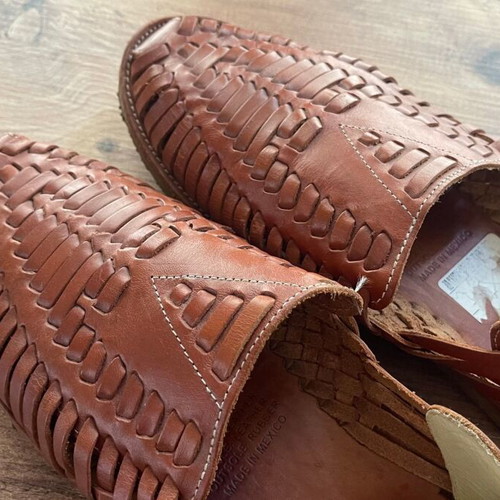 TOMS leather sandals like new, size UK10 EU44.5, brown