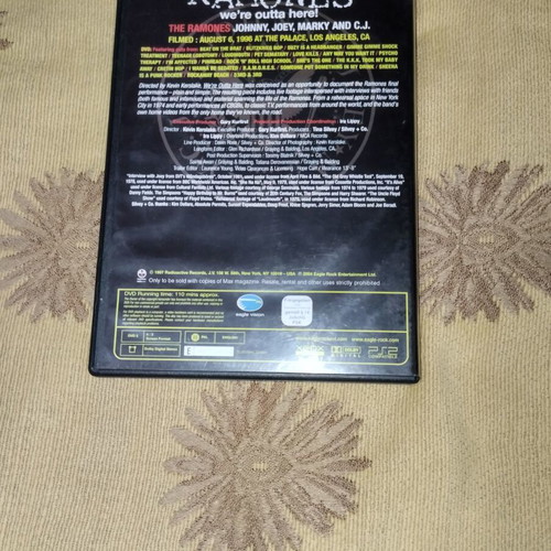 Ramones We're Outta Here (Film Crew) DVD like new, punk