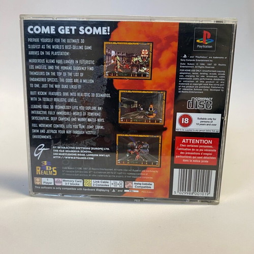 Duke Nukem PlayStation PS1 used, complete with inserts, English