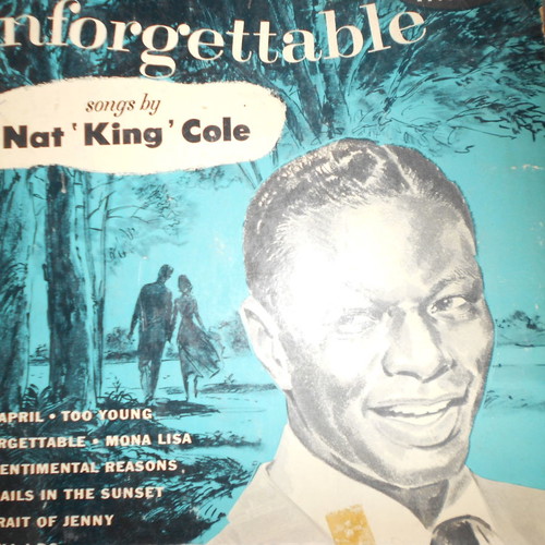 Old 33" records used with various artists and soundtracks