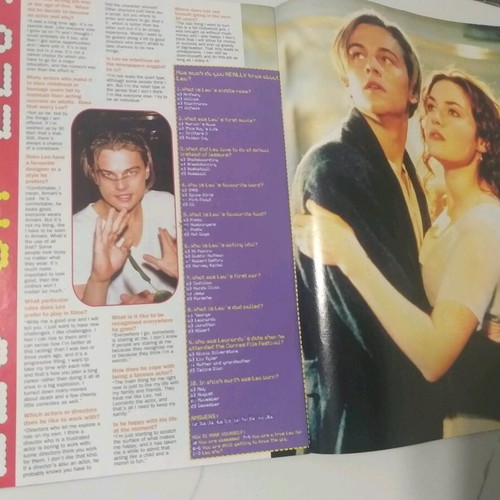 Leo DiCaprio Special Magazine August 1998 used