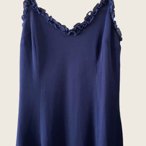 Dress with straps purple like new, size S