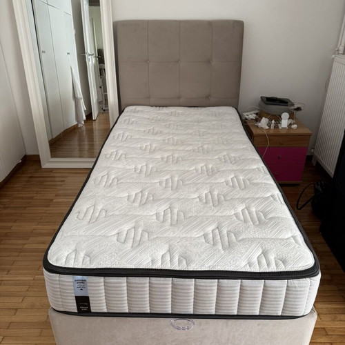 Istikbal bed with mattress and storage, 100x200cm