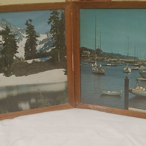 Vintage frames used, set of 2 pieces