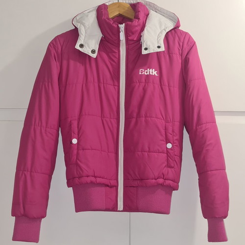Bodytalk jacket like new with detachable hood, small, fuchsia
