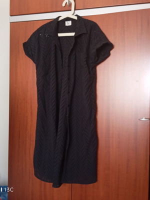 Black perforated dress like new