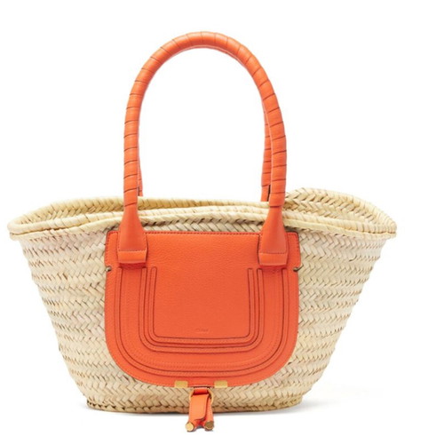 Chloe Raffia basket bag