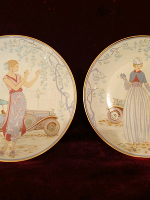 Limoges plates with 22k gold, like new