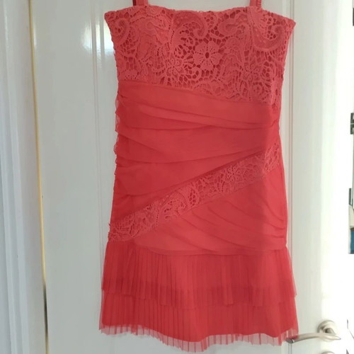 Rinascimento Elegant Coral Dress L Like New