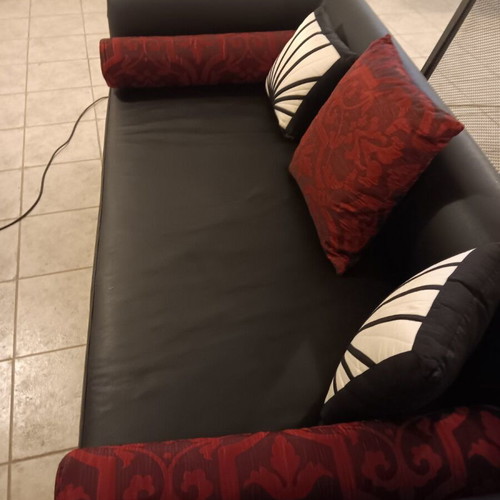 Leather sofa like new