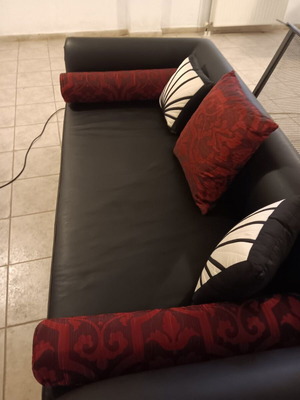 Leather sofa like new