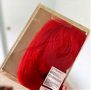 Κόκκινη Περούκα αποκριάτικη σε κουτί
