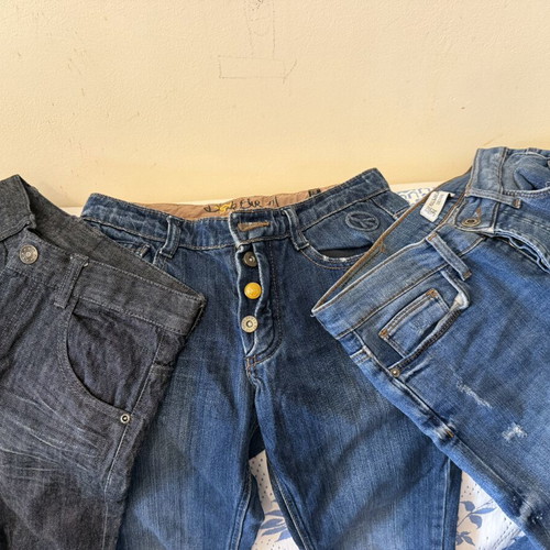 Kids' denim pants set, like new, for 9-10 years old