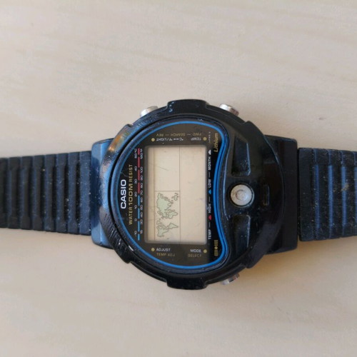 Casio TS-100 World Time Vintage 80’s/90’s digital watch used for parts