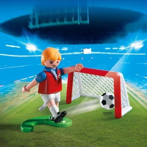 Playmobil 4947 Sports & Action Soccer Player with Goal like new