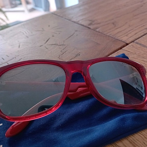 Carrera kids sunglasses used, red with mirror lenses