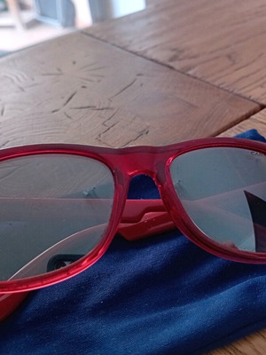 Carrera kids sunglasses used, red with mirror lenses