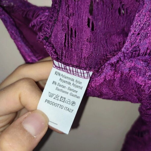 Lace bodysuit Parkson new, magenta purple, made in Italy
