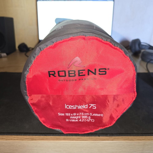 Robens Iceshield 75 Sleeping Mat like new, self-inflating, 7.5cm thick