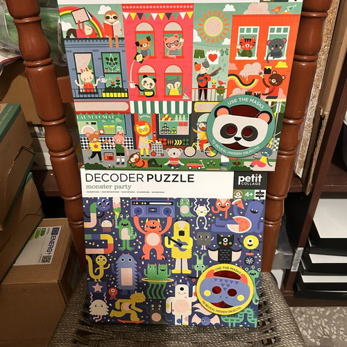 Petit Collage Decoder Puzzle for 4+ Years new