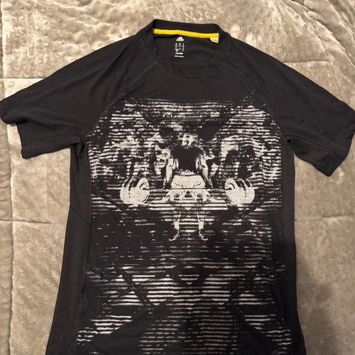 Adidas Climalite men's sports shirt size S like new, black