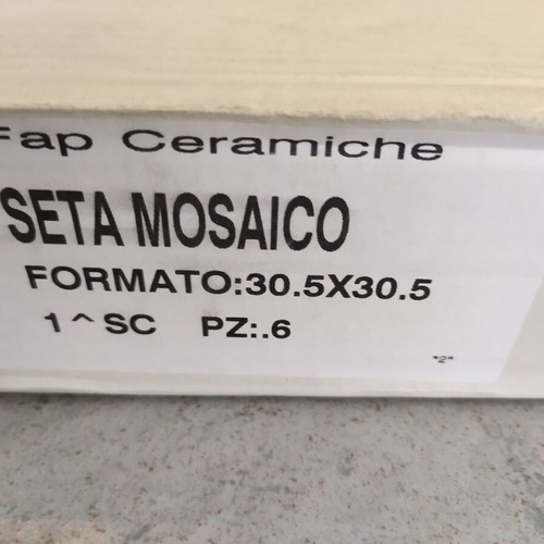 Gres Porcelanato glossy tile mosaic new, 4 boxes of 6 pieces