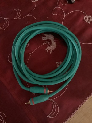 RCA cable TELE like new, 3.5m length with gold-plated contacts