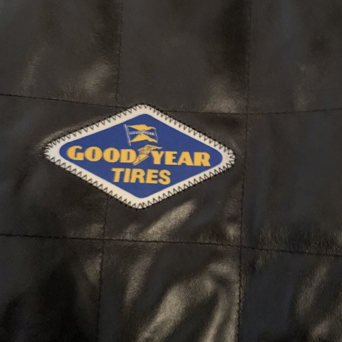 Adidas X Goodyear leather jacket large with Goodyear watch gift like new