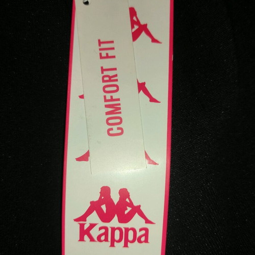 Kappa women's baggy sweatpants new with tags, black and beige