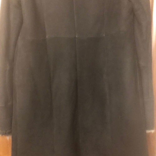 Gueros Costas mouton coat long new unworn women's size L black