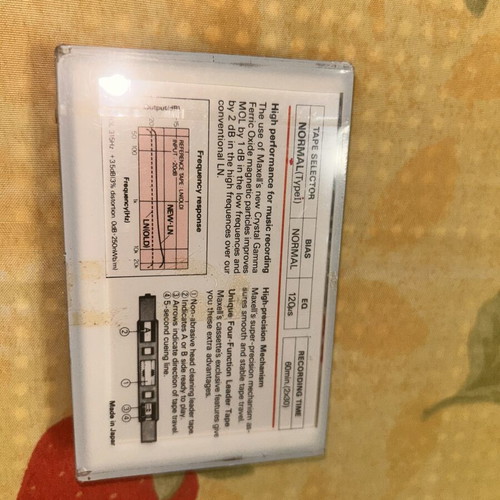 Maxell LN 60 vintage cassette tape new old stock