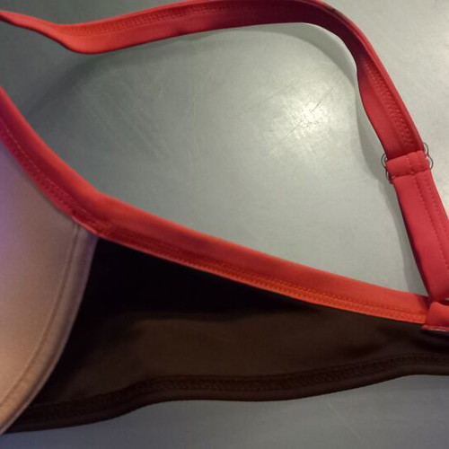 La Redoute Collections bikini top new 80D brown and pink