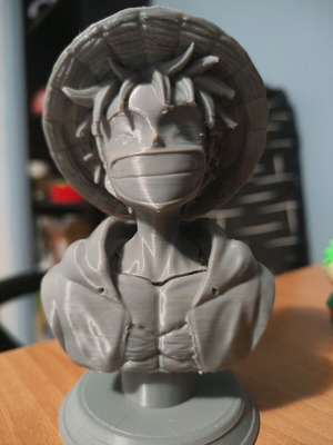 3d printed Luffy One Piece статуя като нова