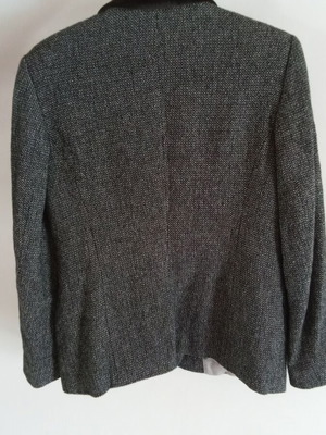 Wool jacket with velvet collar Charles Robertson like new, gray brown