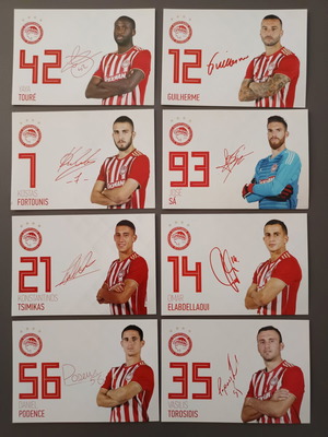 Olympiacos 2018-19 season autographs