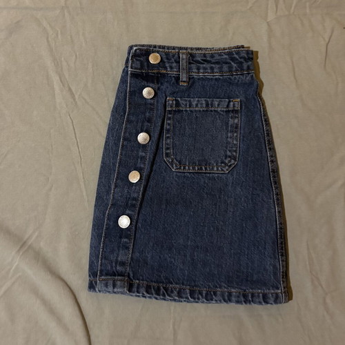 Bershka denim mini skirt like new, blue, size XS