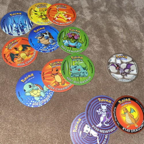 Pokemon Tazos complete collection used, 260 pieces Kanto and Johto