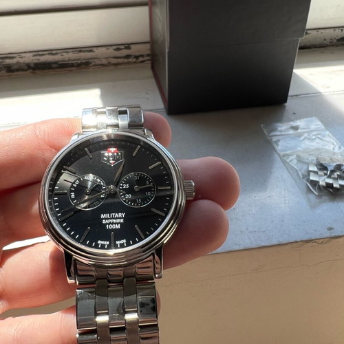 JDM Military Sapphire Echo-Black Swiss watch like new