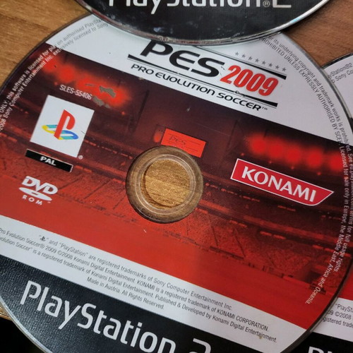 PS2 football games used, non-working, pack