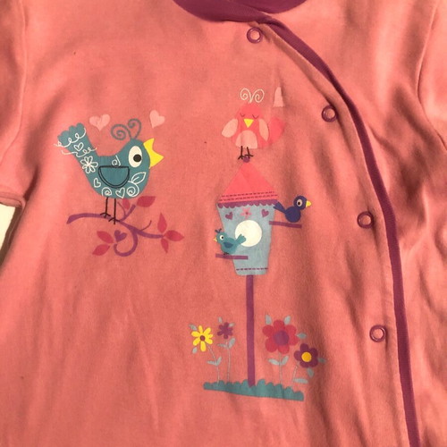 M&S Baby Romper with Bird Print Like New 12-18 Months