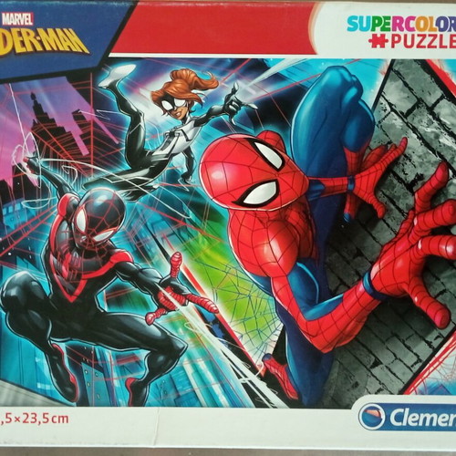 Monsieur Madame and Marvel Spider-Man children's puzzles like new