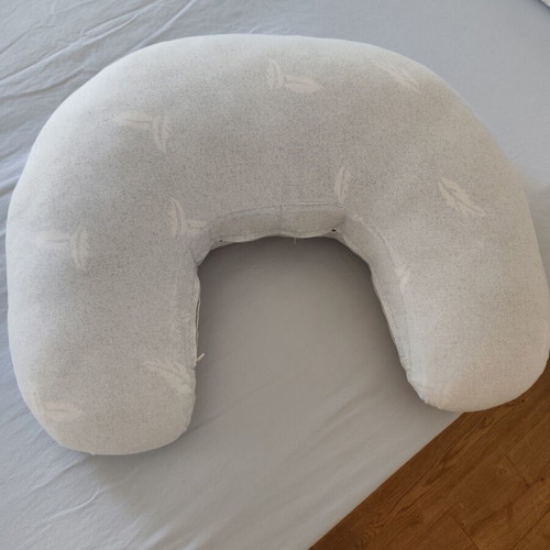 Anatomic nursing pillow with removable cotton cover