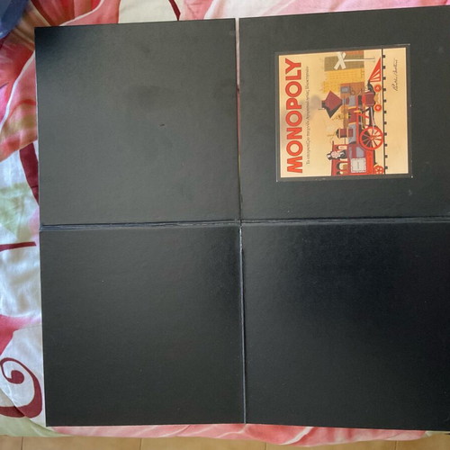 Monopoly collectible wooden board game used